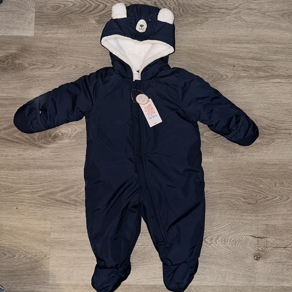 Carter's Baby Bear Hooded Snowsuit Size 9M - Picture 4 of 10
